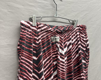 Large / 1990s Zubaz Red/White/Black Tiger Stripe Baggy Sweatpants