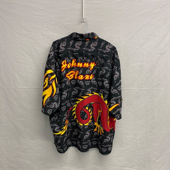 XX-Large / 1990s Johnny Blaze Punisher Dragon Fla… - image 2