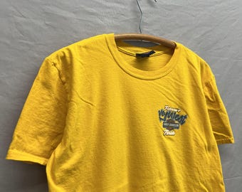Large / Vintage Harley Davidson Key West, FL Yellow T Shirt