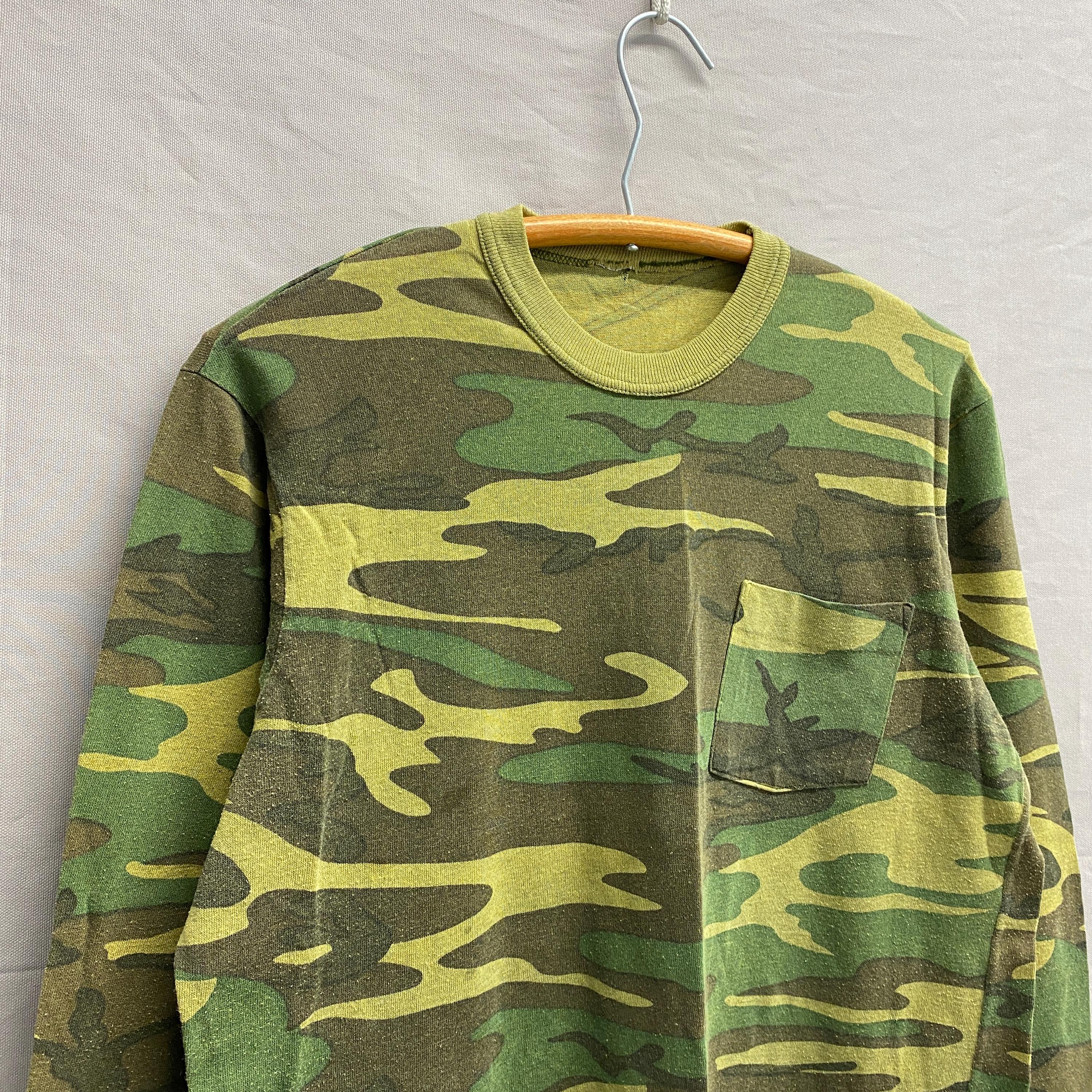 トップス commission camo sheer tops Sheer camouflage top clearance
