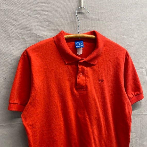 Medium / 1980s Ocean Pacific Red Polo Shirt - image 1