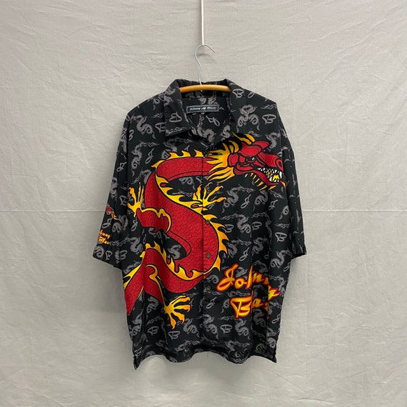 XX-Large / 1990s Johnny Blaze Punisher Dragon Fla… - image 1