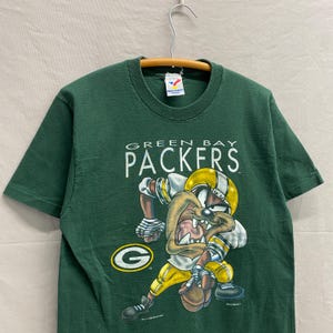 Vintage 90s Green Bay Packers NFL Looney Tunes Warner Bros