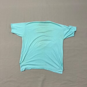 X-Large / 1980s Boy Watchers Club Looking for a hunk Beach Surf Aqua T Shirt image 2