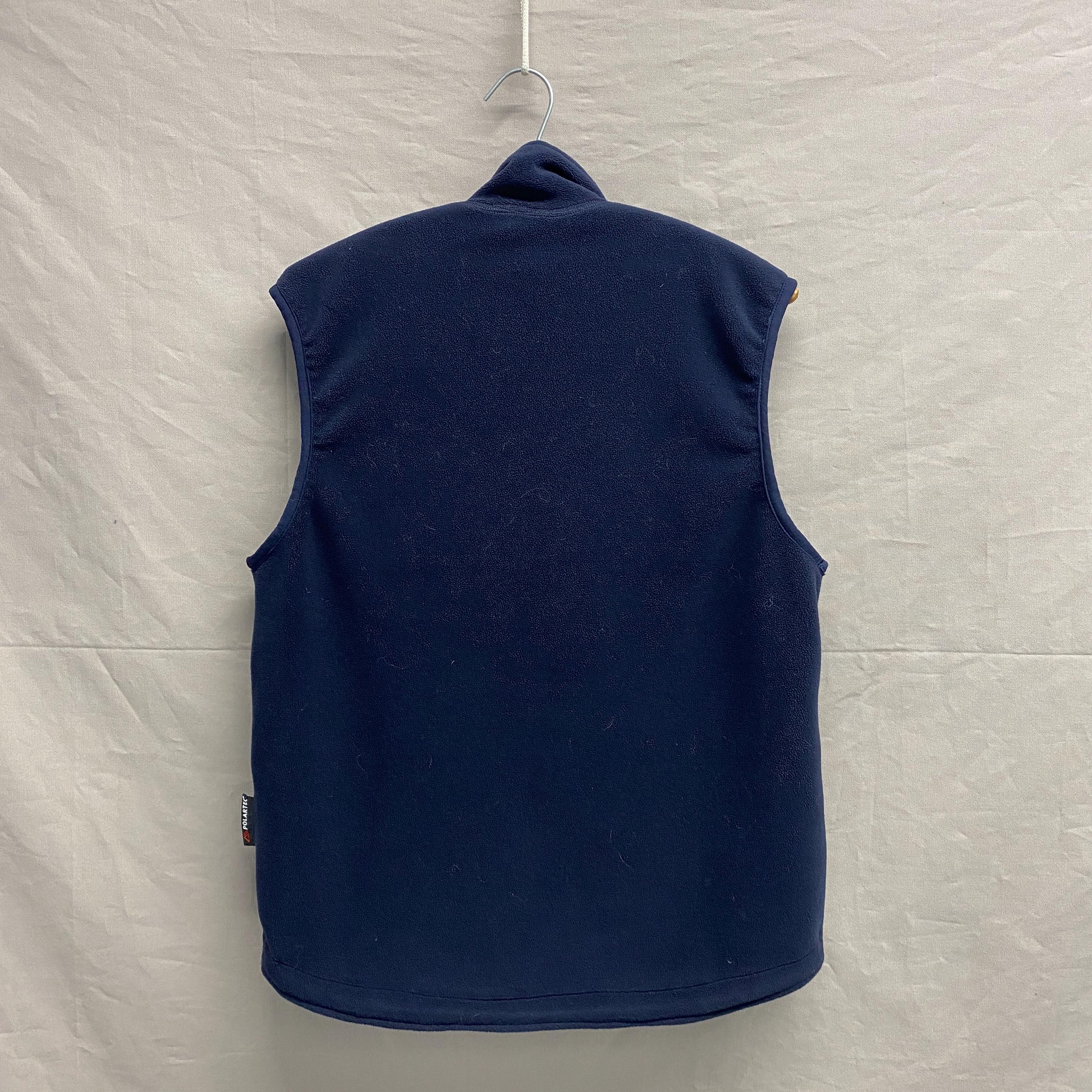 Small / 1990s Polo Sport Polartec Navy Blue Reversible Zip up Vest