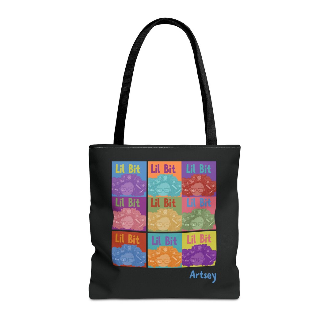Pop Art Logo Tote Bag Retro Graphic Print Carryall, Fashionable ...