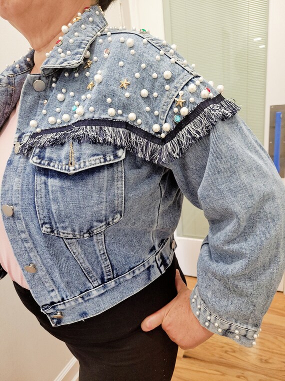 Denim and Diamonds Jacket - Etsy