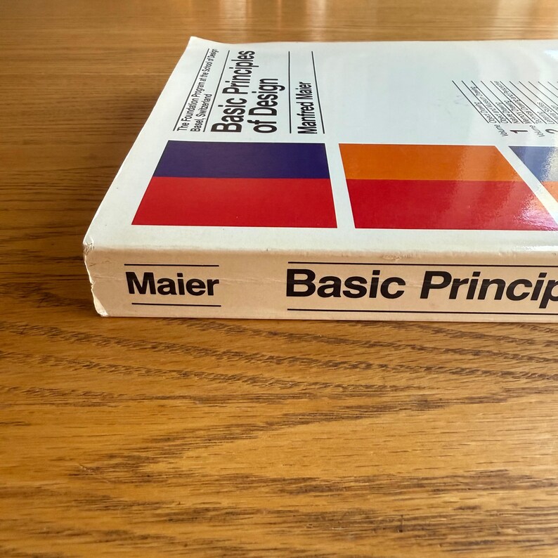 Basic Design Principles Book: School of Design Basel, 1980 First ...
