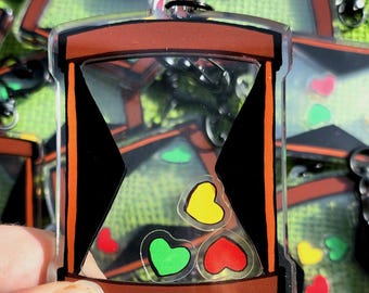 Life Series Limited Life Hourglass 3" Acrylic Shaker Keychain Traffic Life SMP