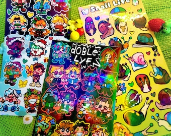 Life Series SMP Vinyl Sticker Sheets || Wild Life, Double Life & Nice Life