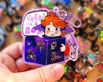 Watcher Grain "Chaos in a Box" Last Life 3" Keychain |  Evo / Life Series SMP