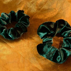 Velvet Pine Scrunchies