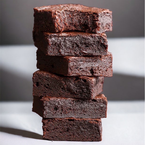 KETO Brownies Boosted With Collagen -Low Carb Organic Almond Brownies - Keto Fudge Brownies, Sugar Free, Gluten Free, Diabetic, Ketogenic