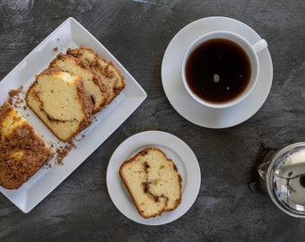 KETO Organic Coffee Cinnamon Crumb Loaf- Low Carb Pecan Cinnamon Cake Muffins - Sugar Free, Gluten Free, Diabetic, Ketogenic