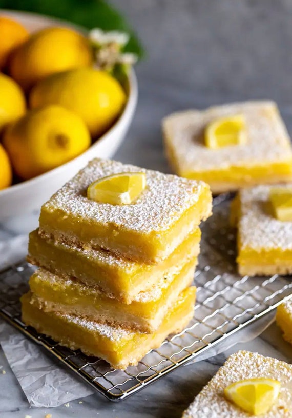 KETO Organic Lemon Bars Boosted With Collagen Low Carb Etsy