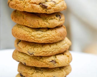KETO Chocolate Chip Cookies - Low Carb Organic Cookies - Keto Organic Almond Low Carb Cookies - Sugar Free, Gluten Free, Diabetic, Ketogenic