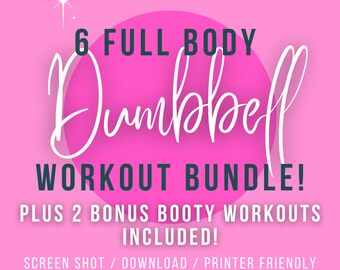 Entrenamiento de cuerpo completo con mancuernas, entrenamiento adicional de BOOTY gratis, en casa, rápido y fácil, principiante a intermedio, nueva mamá, embarazo, pérdida de peso