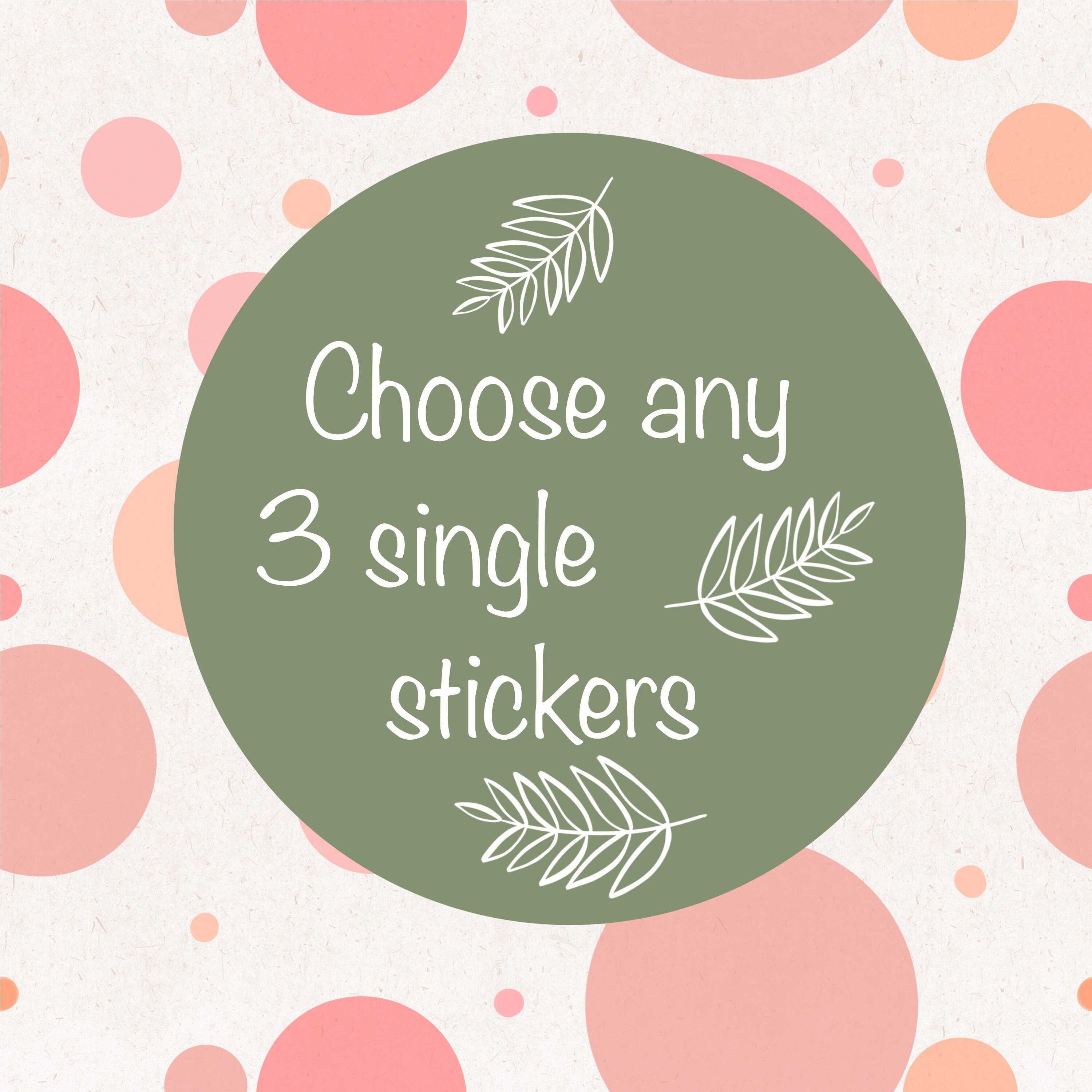 Which One Sticker Choose Any 3 Single Stickers|water Bottle Stickers|laptop Stickers ...