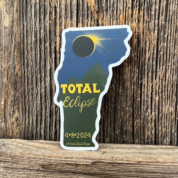 Vermont Total Eclipse Sticker