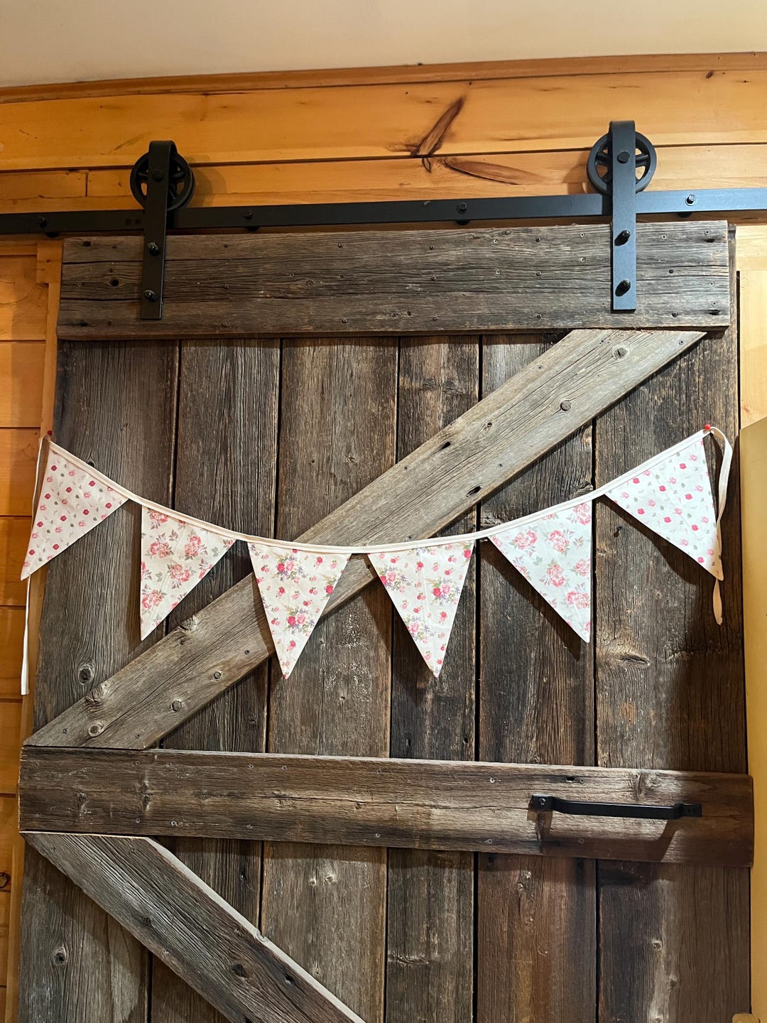 Vintage Rose Pattern Fabric Bunting|fabric Garland - Etsy