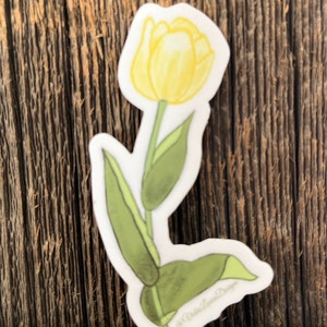 Yellow Tulip Sticker