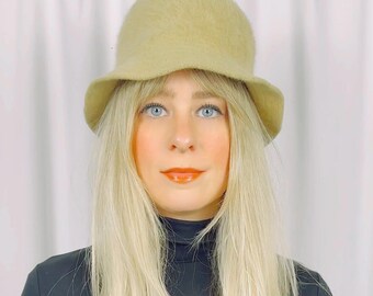 Belmar French Furry Bucket‎ Hat Tan Women\'s Vintage Accessory Belmar French Furry Bucket Hat Tan Women main image 2