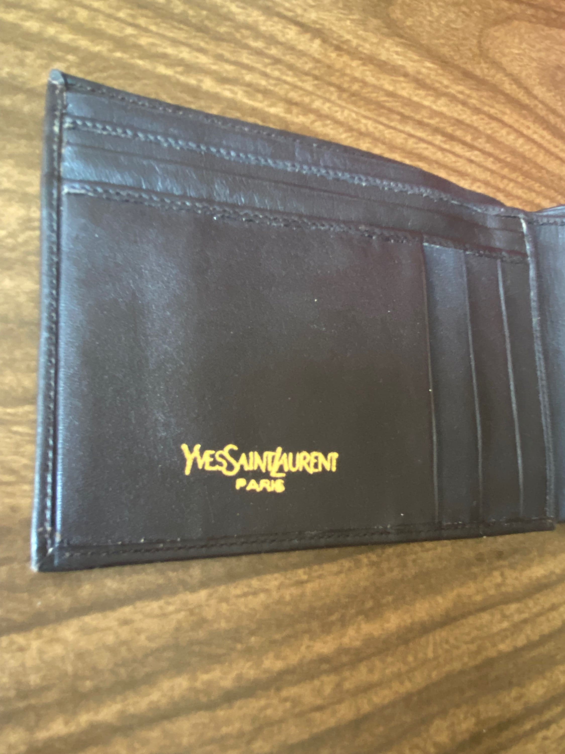 Saint Laurent Logo Card Holder - Brown for Men