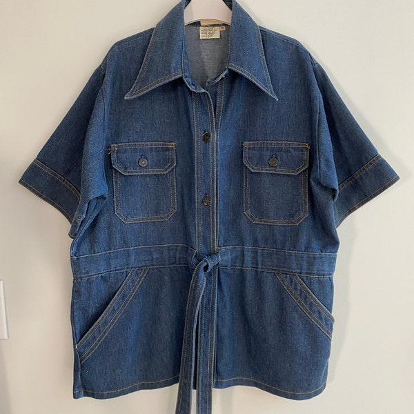 Tie Waist Denim Jacket main image 0