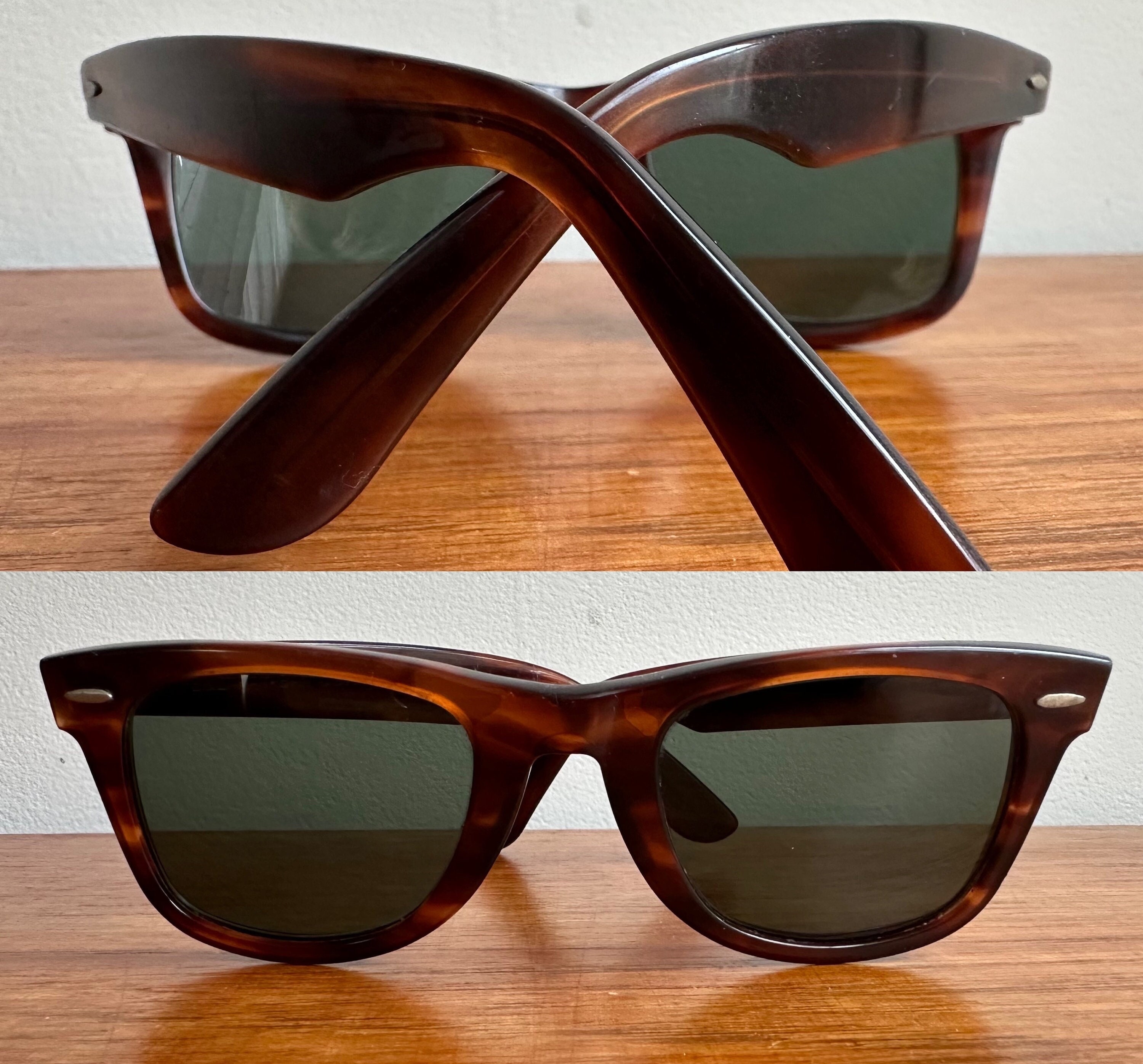 Vintage B&l Rayban Wayfarer Sunglasses • Brown Tortoiseshell Vintage B&l Rayban Wayfarer Sunglasses • Brown Tortoiseshell