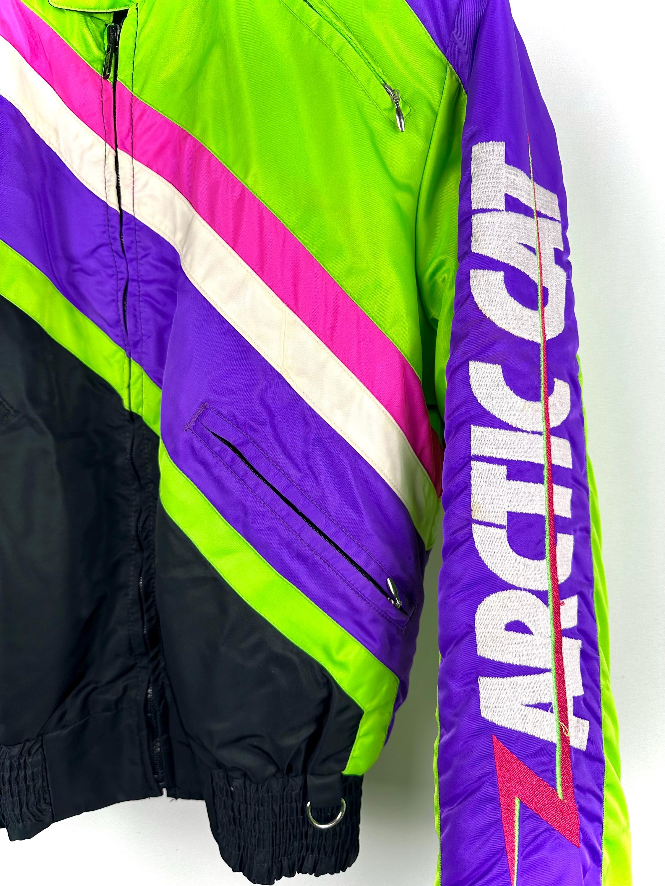 Vintage 1980's 1990's 'arctic Cat' Brat Green Ski Bomber