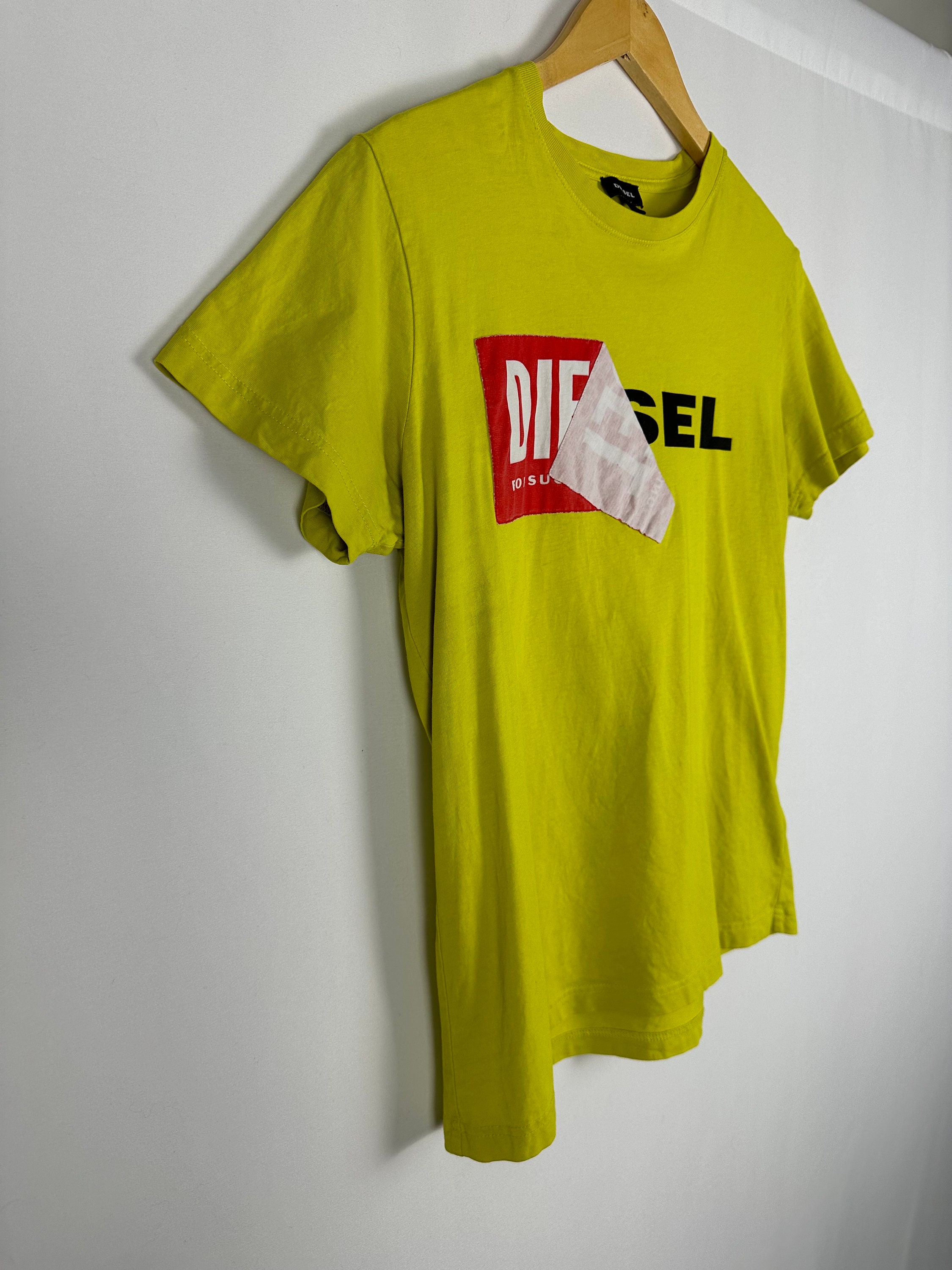 Vintage 2000's Diesel Brand Short Sleeved Cotton Crewneck Graphic