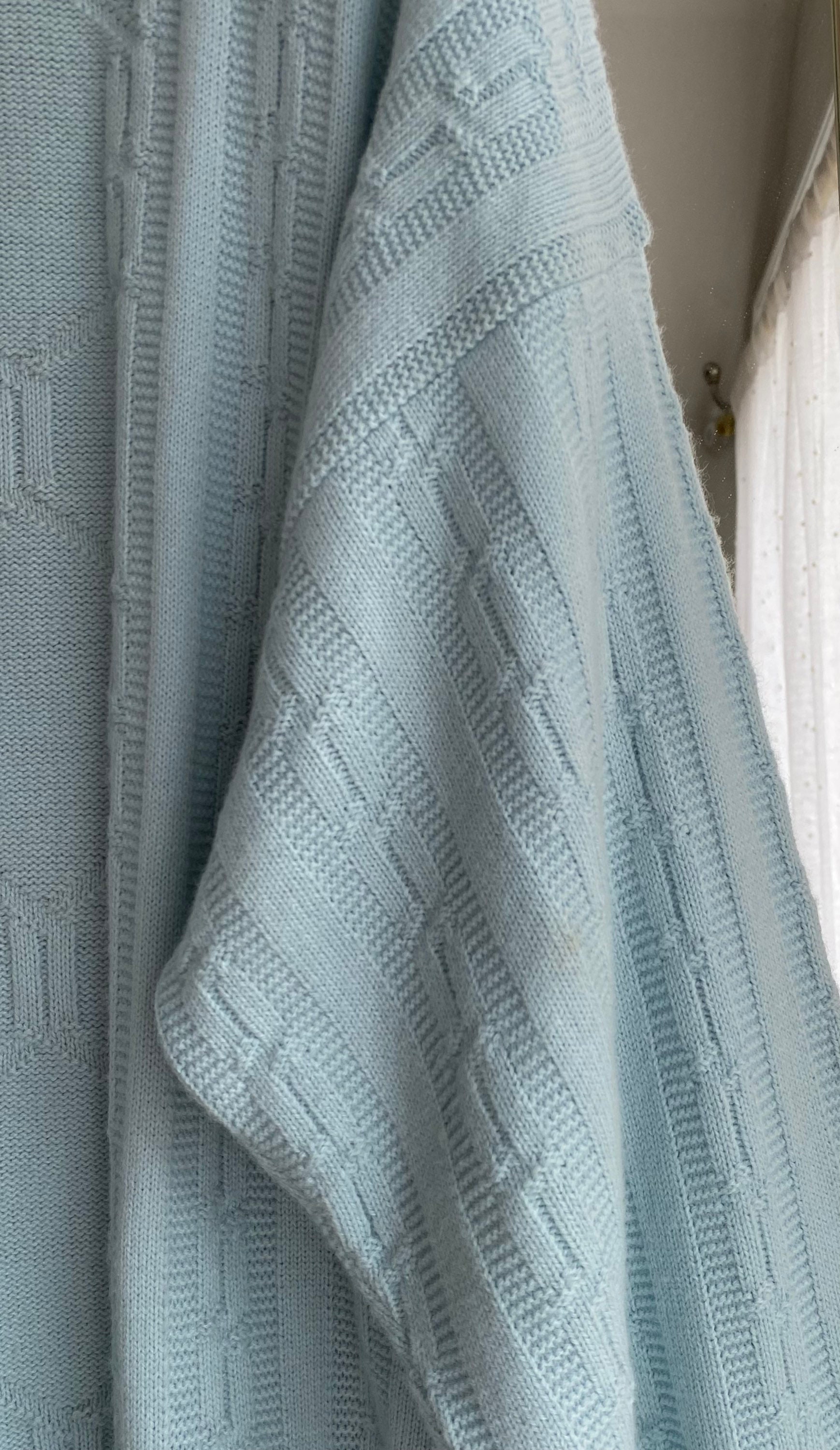 Vintage Christian Dior Cable Diamond Oversized Grandpa Pullover Knit