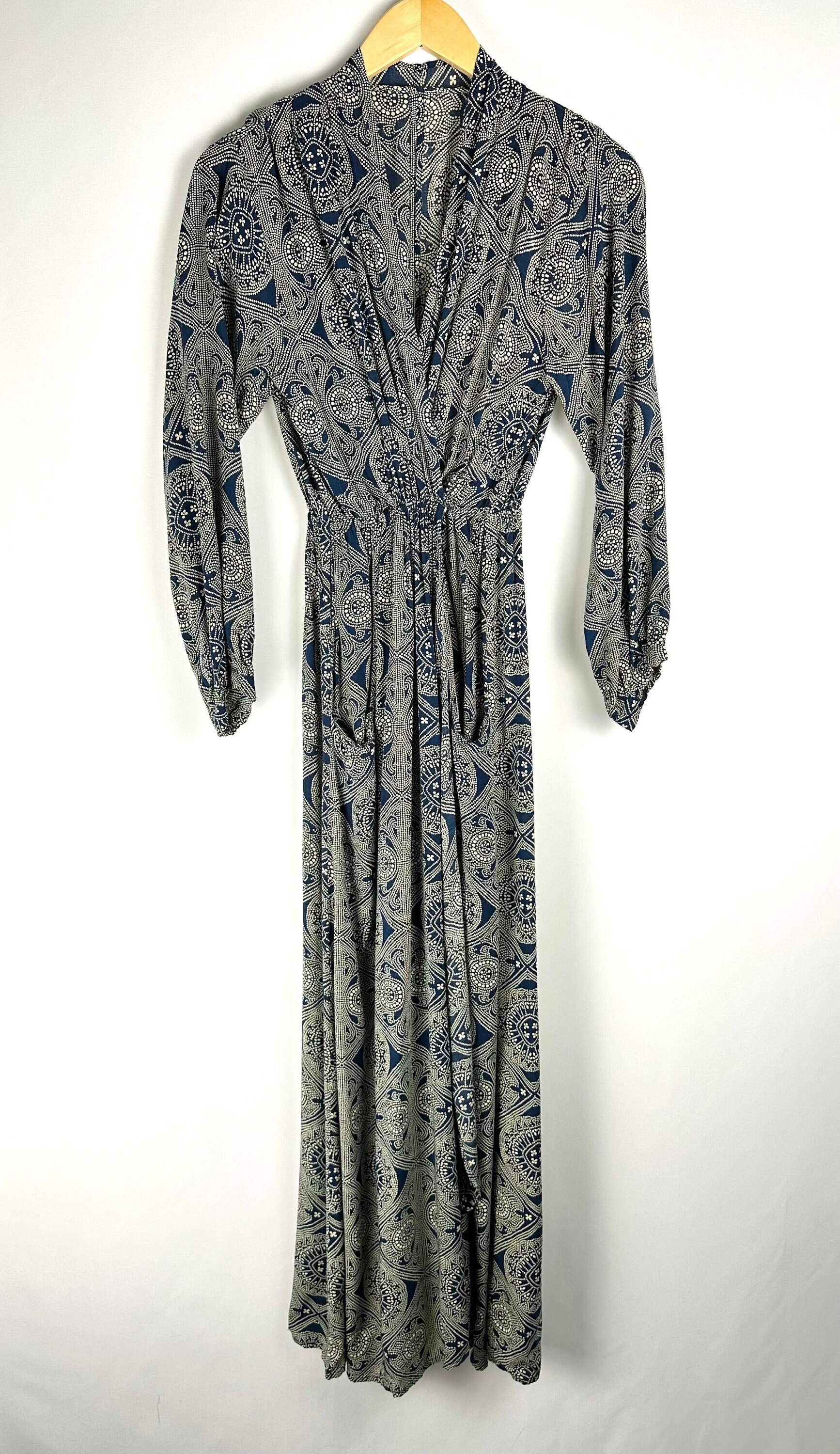 natalie martin dress Natalie Martin Kate Long Sleeve Dress - Spanish Tile Combo
