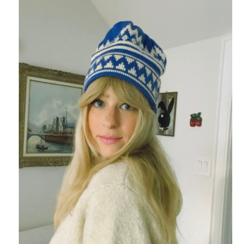 Vintage Murray Merkley Pure Virgin Wool Winter Beanie Hat  display picture 1
