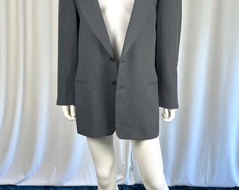 ジャケット・アウター 80s GIORGIO ARMANI wool/linen jacket BLK Giorgio Armani New Vintage 80s / Giorgio Armani Blazer