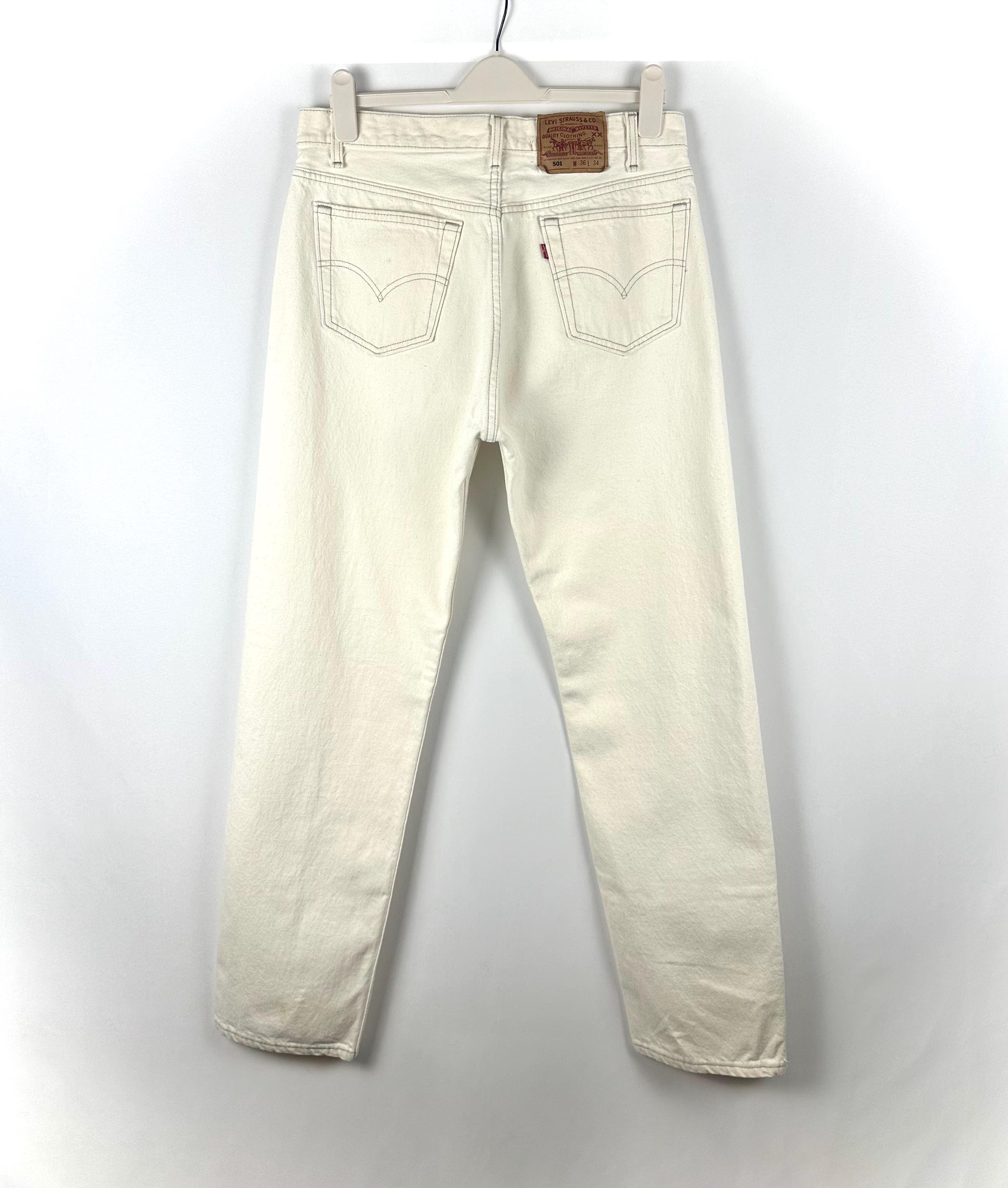 White Levis 501 - Etsy White Levis 501 - Etsy