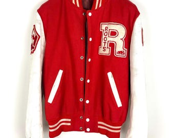American Stylist 秋冬特大号 1949-1950 Vintage Rodeo Medium Bomber Jacket Red Satin Stock Market