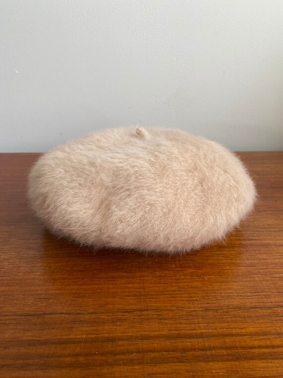 Fur Beret Hat in Beige - Etsy Canada