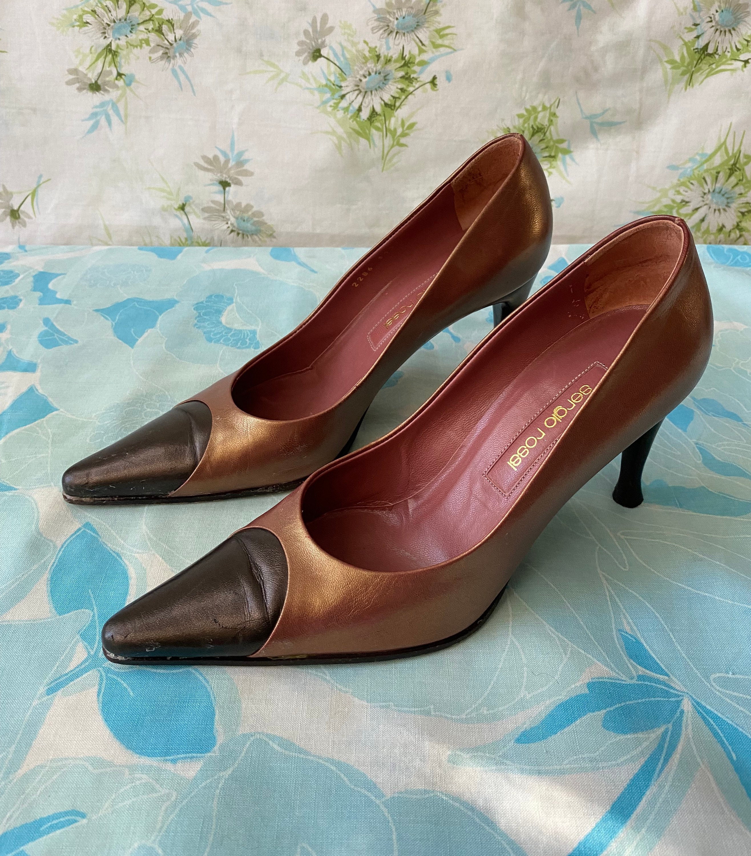 Vero cuoio heels - Etsy België