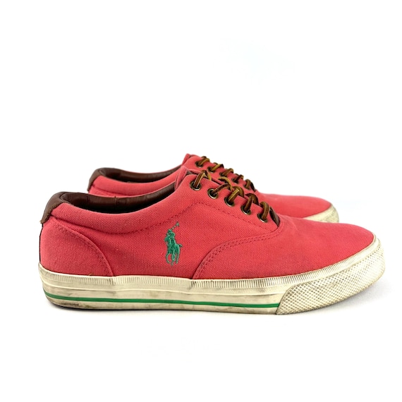 Vintage 90s Polo Ralph Lauren Canvas Sneakers • Men's Size 10 - Etsy