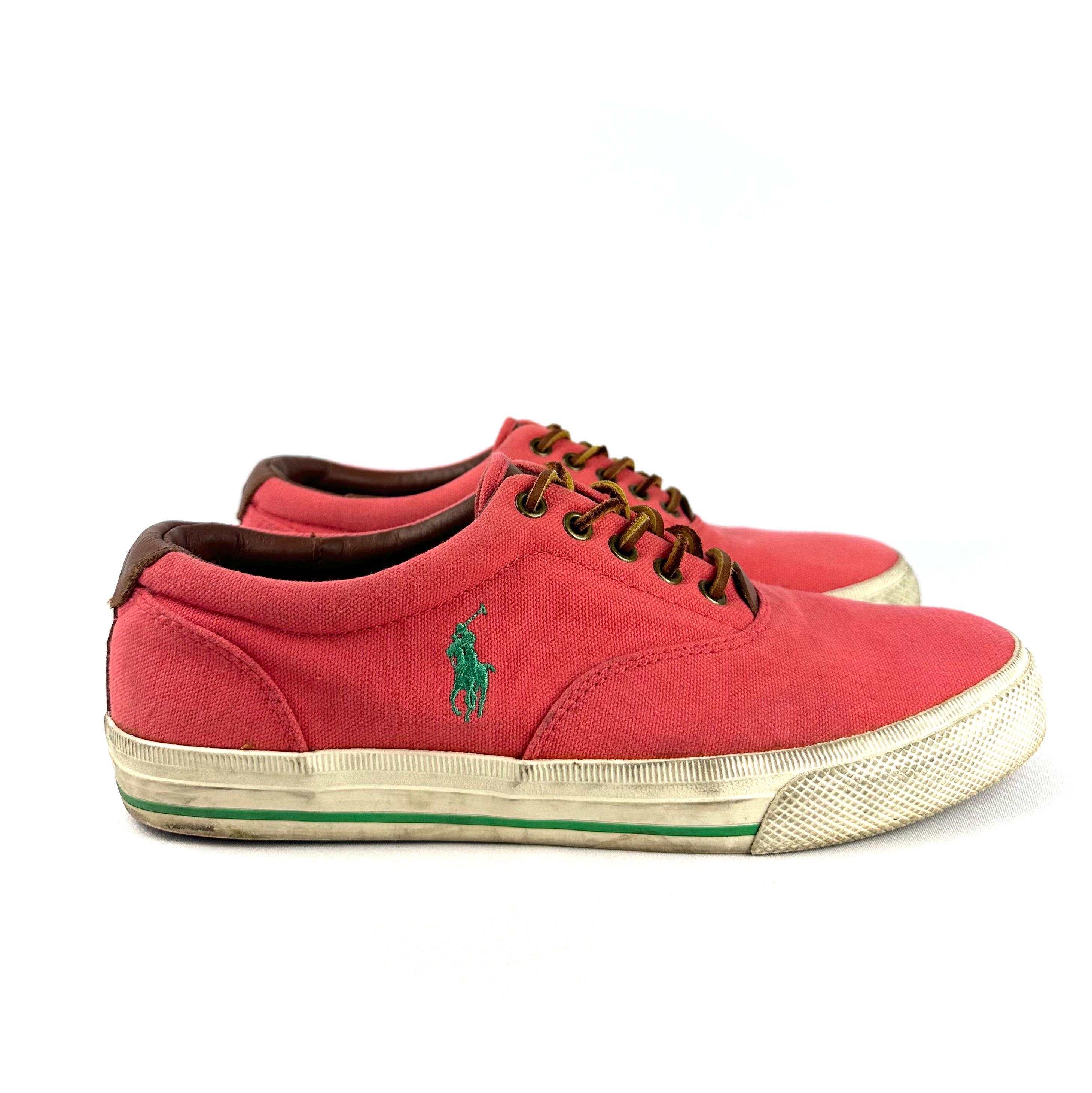 Vintage 90s Polo Ralph Lauren Canvas Sneakers • Men's Size 10 - Etsy