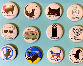 Kitty Buttons - Etsy