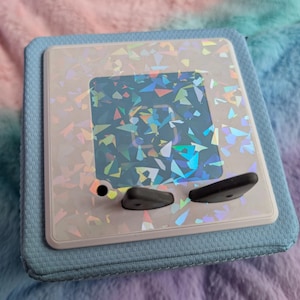 Tonie box topper holographic clear Protective Vinyl Topper sticker for Toniebox stop paint transfer cover gift for kids unisex rainbow