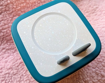 Tonie box 2 topper holographic clear star Protective Vinyl Topper sticker Toniebox stop paint transfer cover gift for kids unisex rainbow