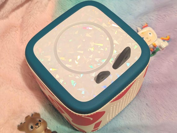 Tonie box 2 topper holographic clear Protective Vinyl Topper sticker for Toniebox stop paint transfer cover gift for kids unisex rainbow