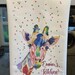 personalised housewarming gifts, Unique Personalised Giraffe tea towel, new home owner, giraffe lover, practical gifts for new homeowners 