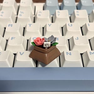 Potted Flowers Artisan Keycap | Floral Keycap | Handmade With Polymer ...