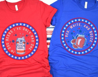 Retro 4. Juli Shirt, 4. Juli Shirts, lustiges patriotisches Tshirt, Gedenktag, passendes Paar Shirt, lustiges Paar Shirt, BBQ Shirt, Herren T
