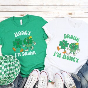 Funny Matching Couples St Patricks Day Shirts,Saint Patricks Day Shirt for Couple,Funny St Paddys Newlyweds TShirt,Gift for Him,Gift for Her
