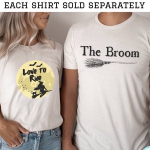 Camisa de Halloween de pareja divertida, camisa de Halloween a juego, suéteres de pareja, camiseta de Halloween para él y para ella, camiseta retro de Halloween, a juego, camisa de otoño